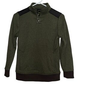 Urban Pipeline Men’s Snap Collar Sweater – Olive Green – Size M – NWT